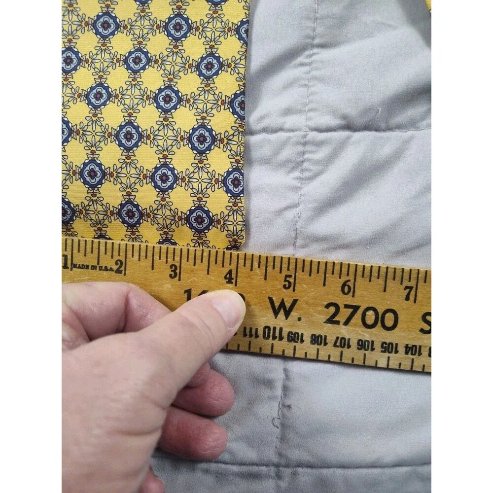 RIVETZ of BOSTON Tie 100% Silk Yellow Necktie Mens Business Formal‎ USA Made